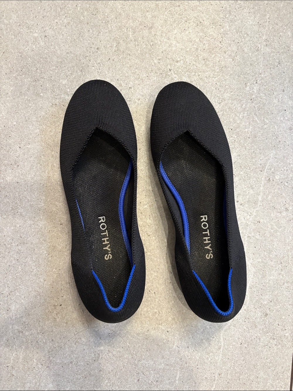 Rothy’s Round Toe Black Ballet Flats